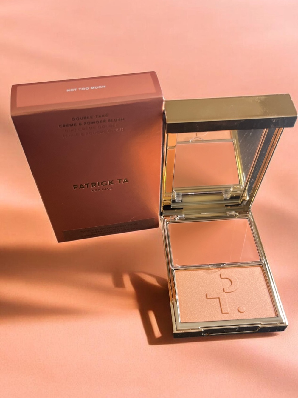 Patrick Ta Double Take Cream & Powder Blush — Not Too Much